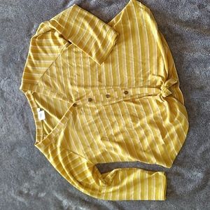 Good Luck Gem raglan henley tie front